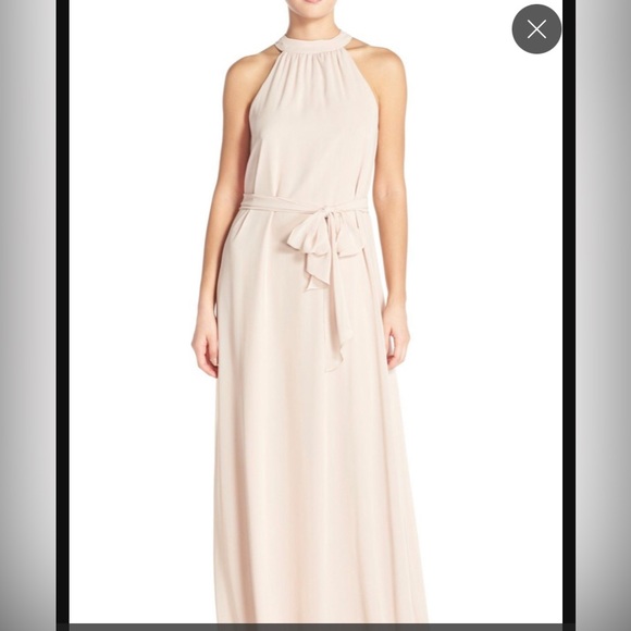 Beautiful Formal Neutral Tone Dress - Picture 5 of 5